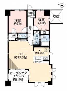 グランシティデュアルステージ ラ・ルーチェの間取り図