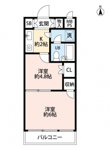 ライオンズマンション板橋中丸町 の間取り図