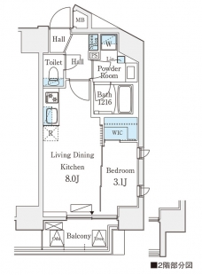 デュオフラッツ池袋の間取り図