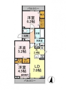 メゾン　シャルムの間取り図