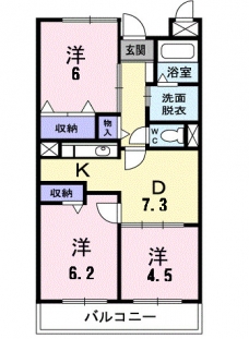 グラディオ・ＡＫＡＹＡＭＡの間取り図