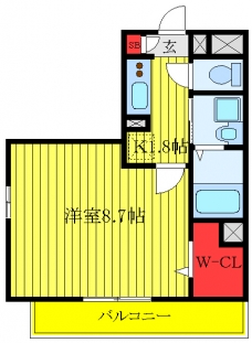 ハイムMoCoの間取り図