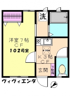 ＶＩＶＩＥＮＤＡの間取り図