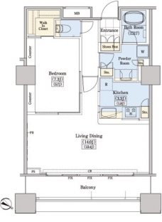 レジディアタワー上池袋（タワー棟）の間取り図
