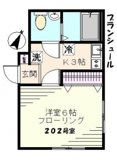 ブランシュール（Ｂｌａｎｃｈｅｕｒ）の間取り図