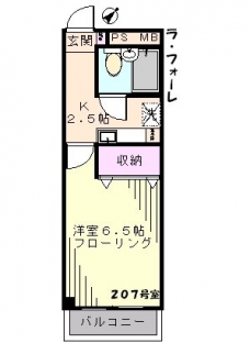 ラ・フォーレの間取り図