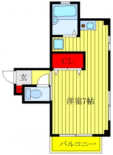第三ホシノコーポの間取り図