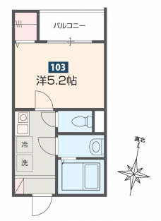 MELDIA西川口Ⅱの間取り図
