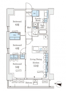ロイヤルパークス赤羽サウス の間取り図
