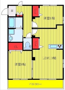 スマイル若木Ⅰの間取り図