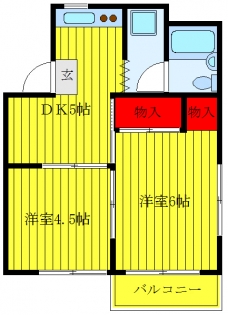 パールメゾン菅野の間取り図