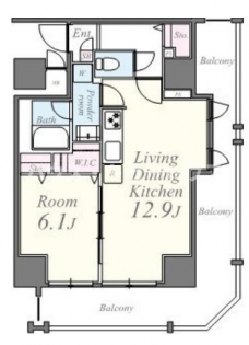 グランドール文京の間取り図