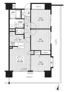 スターフィールド浦和常盤の間取り図