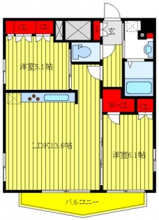 プラウドフラット板橋本町の間取り図