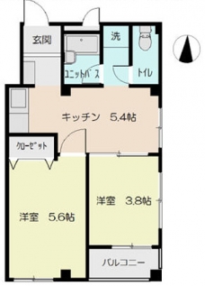 栄町ハイツの間取り図