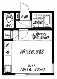 アイコート鳩ヶ谷本町の間取り図