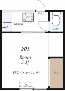 高橋荘の間取り図