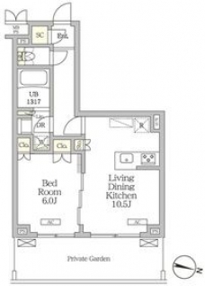 ミレーネ滝野川の間取り図