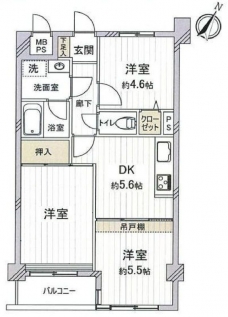ライオンズマンション西川口南の間取り図