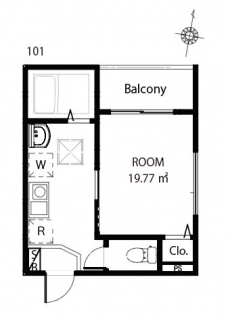 MELDIA西川口Ⅱの間取り図