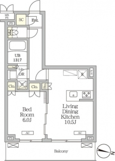 ミレーネ滝野川の間取り図