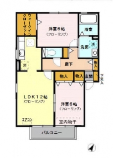 トライ･コート　Ⅲの間取り図