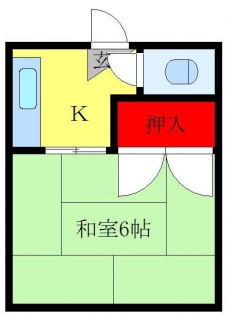 本田マンション1号棟の間取り図