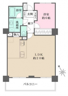 ライオンズタワー池袋の間取り図