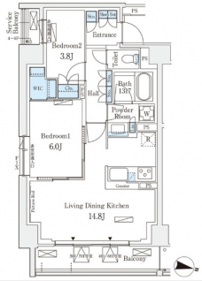 ロイヤルパークス赤羽サウス の間取り図