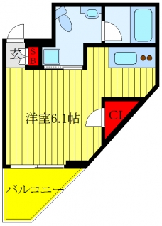 グランヴァン板橋本町Ⅱの間取り図