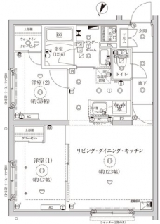 ＣＲＥＡＴＩＦ池袋の間取り図