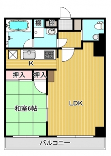 本郷マンションの間取り図