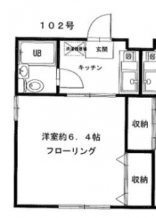 フラット８２８の間取り図