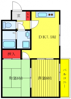 ニューハイツの間取り図