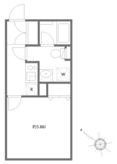 ルーデンス常盤台Ⅲの間取り図