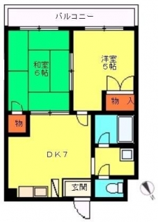 ピースフルハイツの間取り図