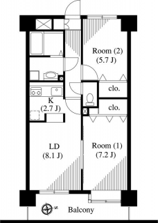 バーディーテラス仲町の間取り図