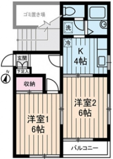 ハイムけやきの間取り図
