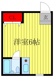 塩家アパートの間取り図