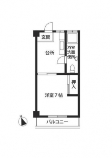 文蔵ハイツの間取り図