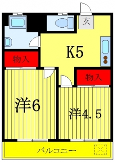 ウエストヒルズの間取り図