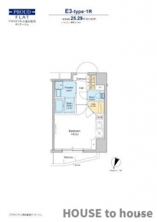 プラウドフラット西日暮里ディアージュの間取り図