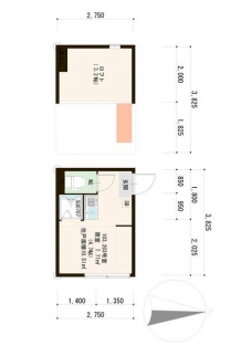 ハーモニーテラス中丸町の間取り図