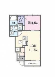 NEW DeFI恵美の間取り図