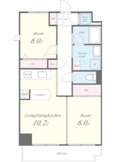 サンセール豊玉B棟の間取り図
