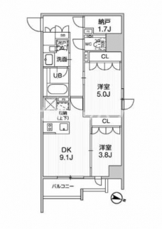 シーズンフラッツ新大塚の間取り図