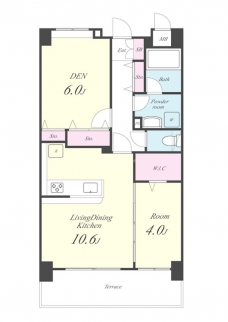 フェリチッタ川口の間取り図
