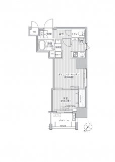グランデュール富士の間取り図