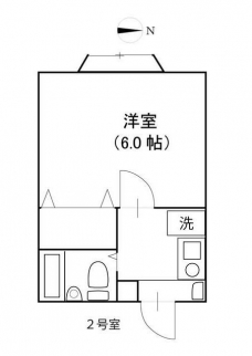 ハイツサフラワーの間取り図