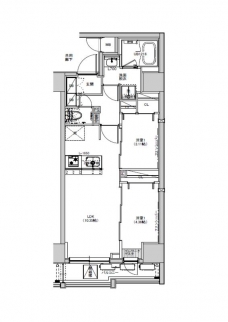 S-RESIDENCE綾瀬rivieの間取り図